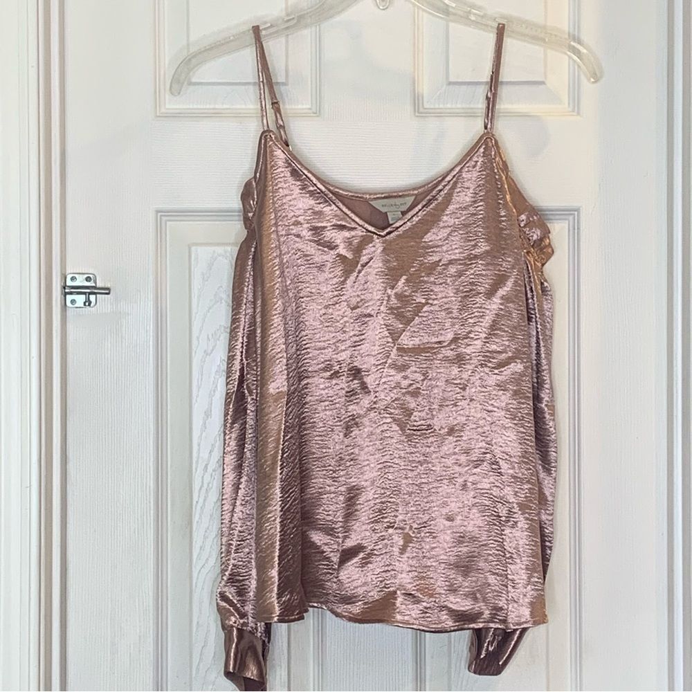 Belle Sky Cold Shoulder Top in Bean Paste Size Large